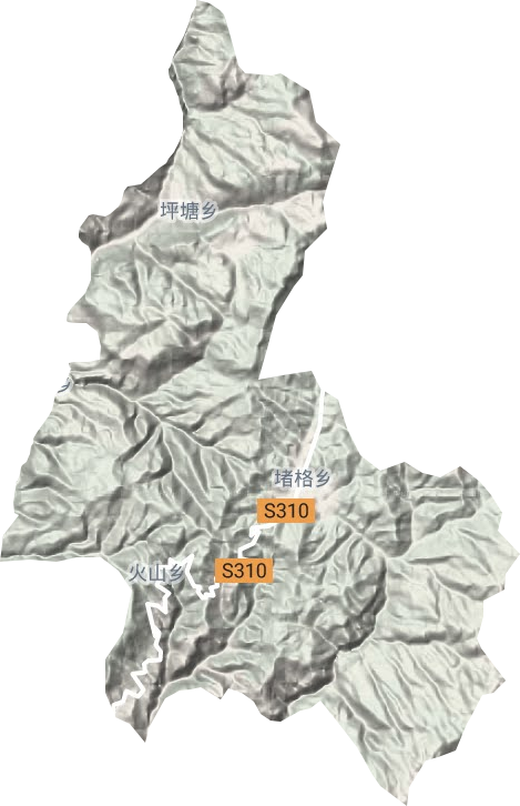 堵格镇地形地图