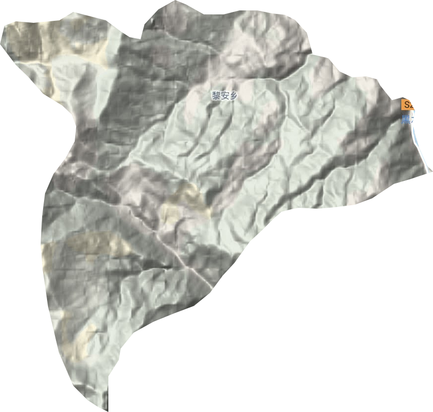 黎安乡地形地图