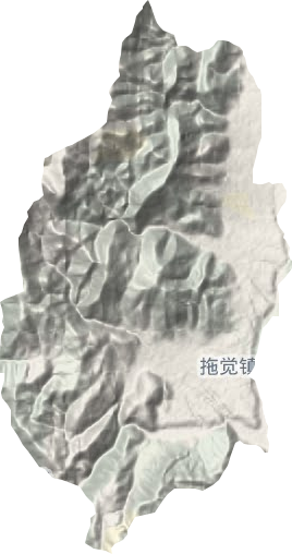 拖觉镇地形地图