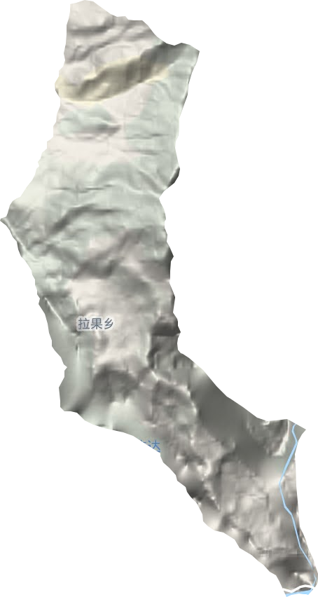 拉果乡地形地图