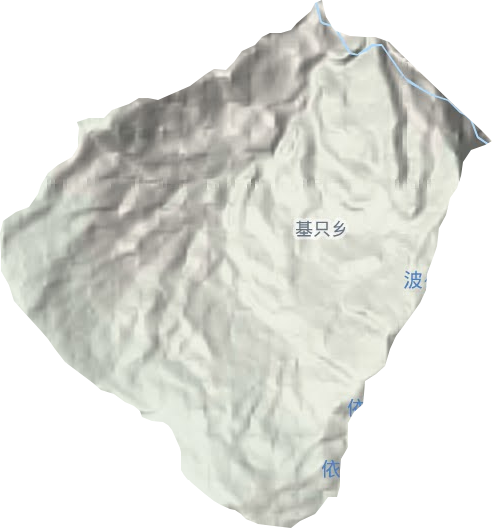 基只乡地形地图