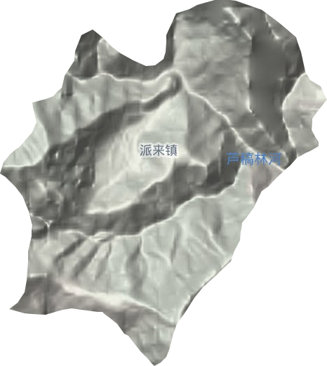 派来镇地形地图