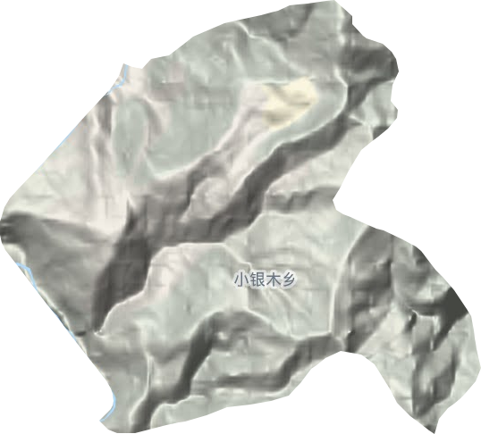 小银木乡地形地图