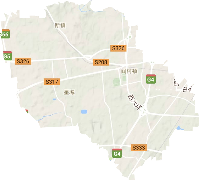阎村镇地形地图