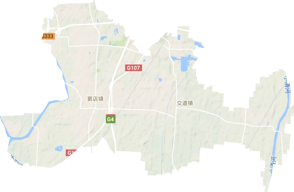 窦店镇地形地图