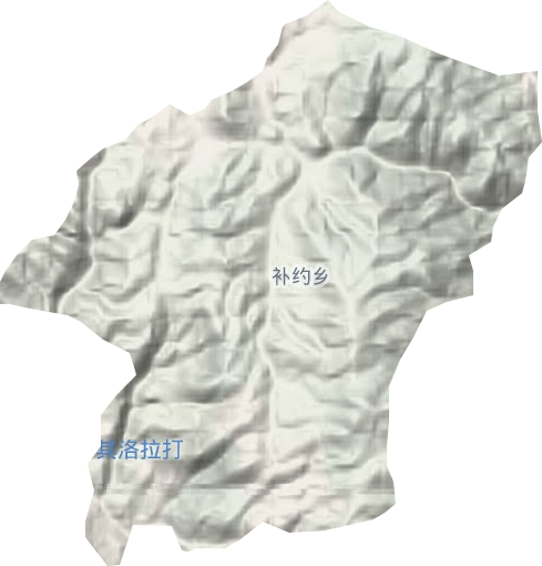 补约乡地形地图