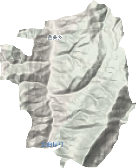 金曲乡地形地图