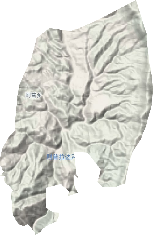 则普乡地形地图