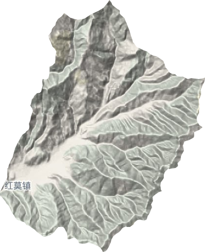 红莫镇地形地图