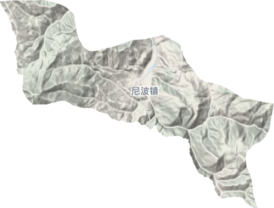 尼波镇地形地图
