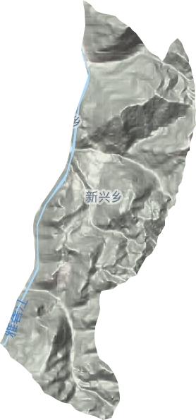 新兴乡地形地图
