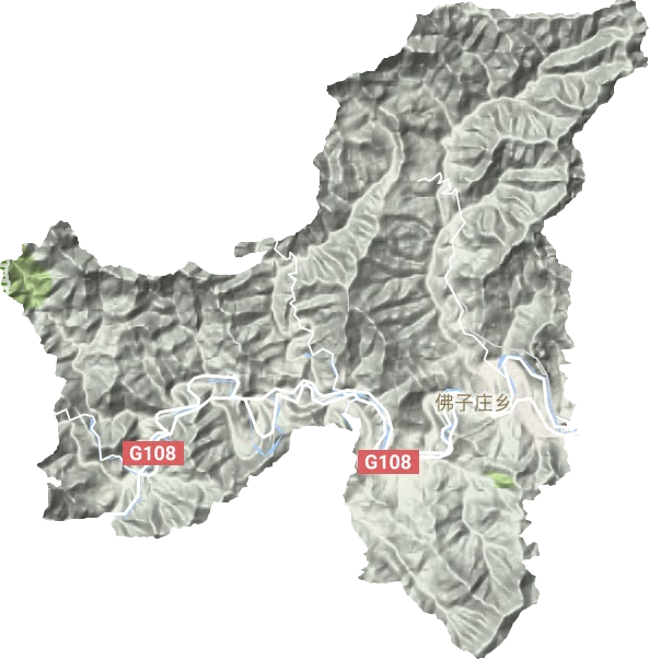 佛子庄乡地形地图
