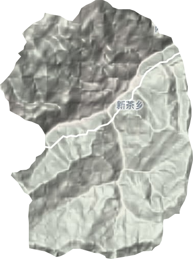 新茶乡地形地图
