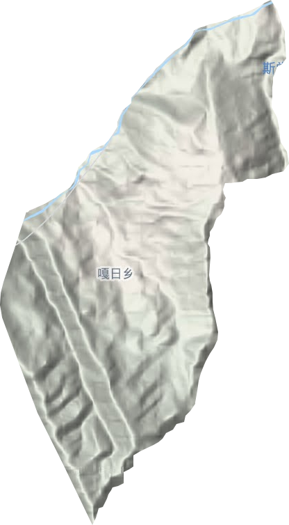 嘎日乡地形地图