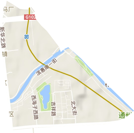 新华街道地形地图