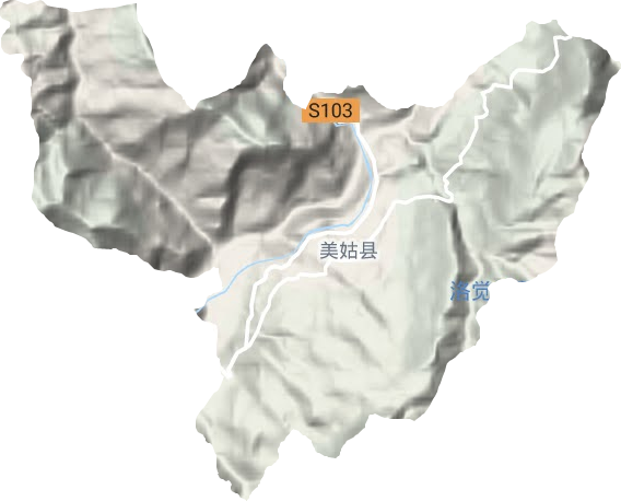 巴普镇地形地图