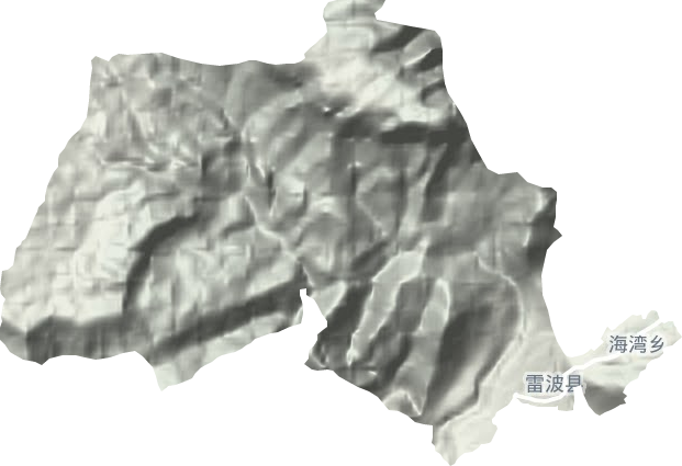 锦城镇地形地图
