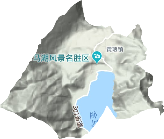 黄琅镇地形地图