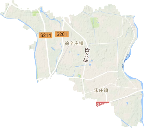 宋庄镇地形地图