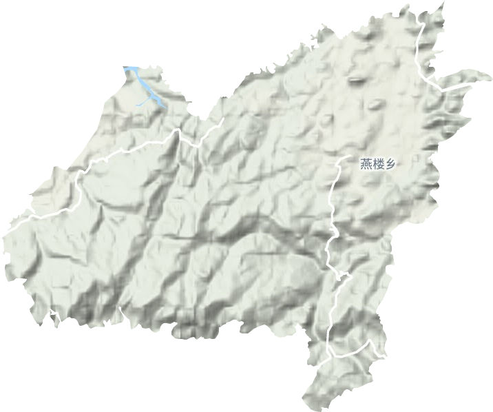 燕楼镇地形地图