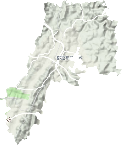 都拉布依族乡地形地图