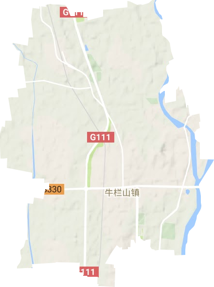 牛栏山地区办事处地形地图