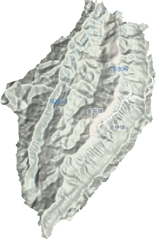 金中镇地形地图