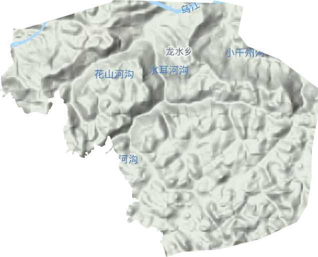 龙水乡地形地图