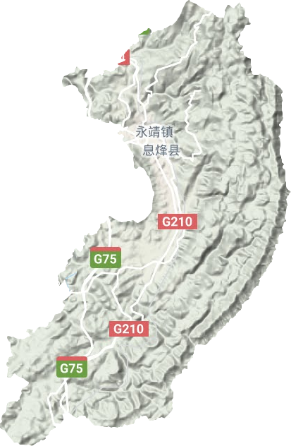 永靖镇地形地图