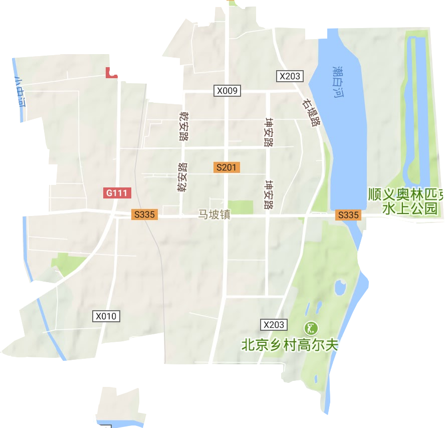 双丰街道地形地图