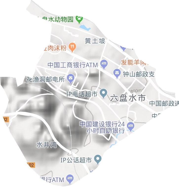 黄土坡街道地形地图