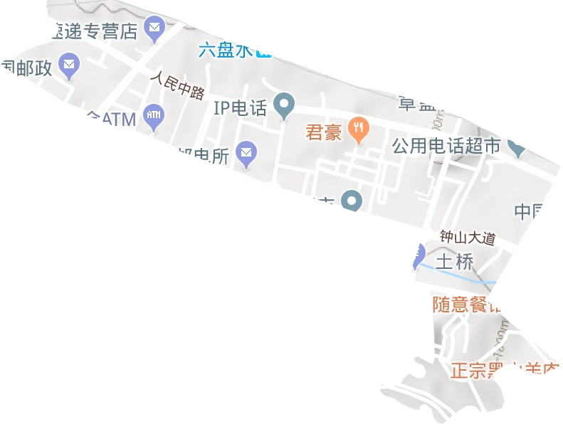 荷泉街道地形地图