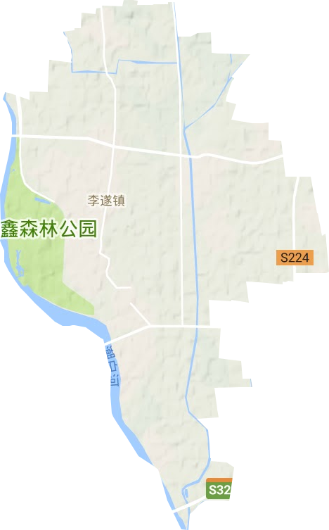 李遂镇地形地图