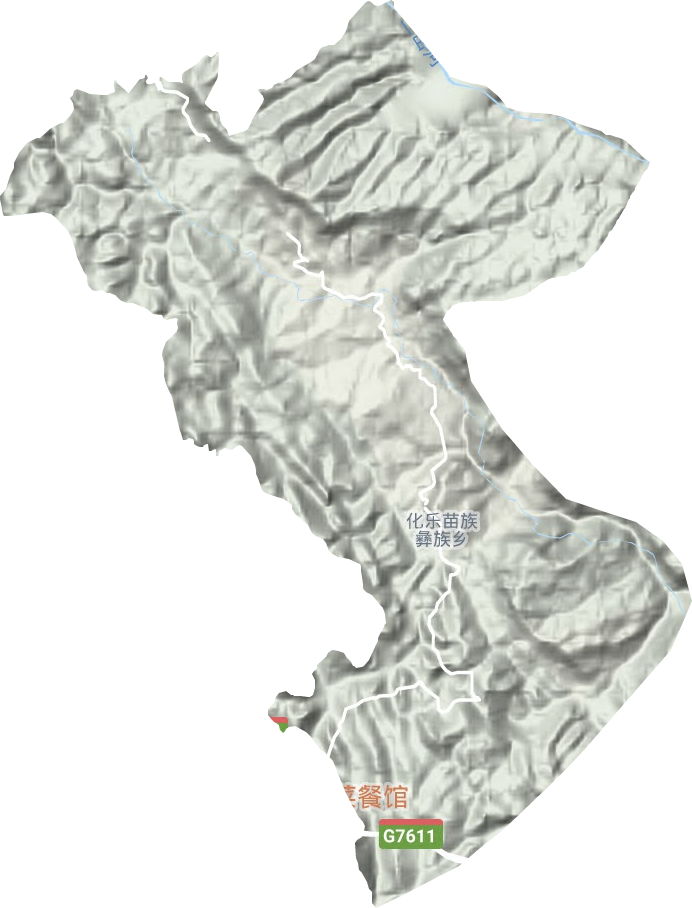 化乐镇地形地图