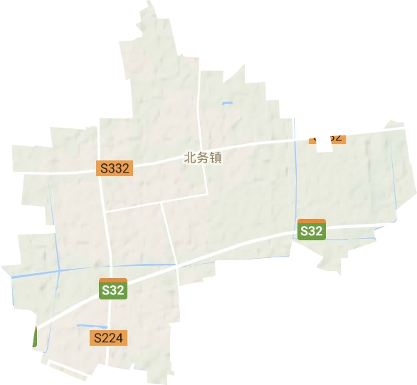 北务镇地形地图