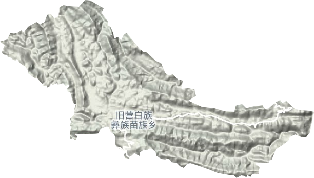 旧营白族彝族苗族乡地形地图