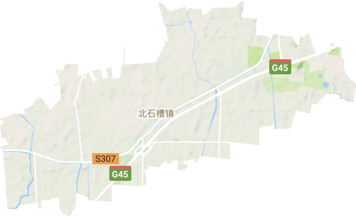 北石槽镇地形地图