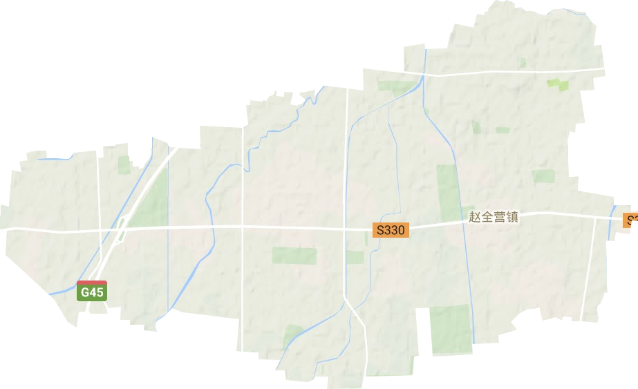 赵全营镇地形地图