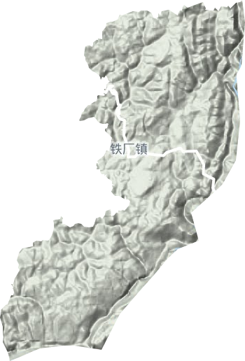 铁厂镇地形地图