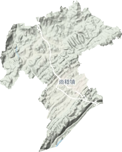 尚嵇镇地形地图