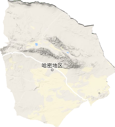 哈密市地形地图