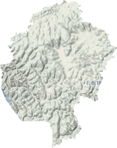 石板镇地形地图