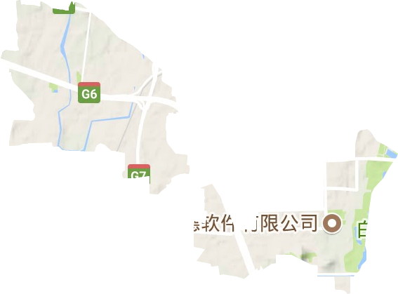城南街道地形地图