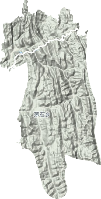 茅石镇地形地图