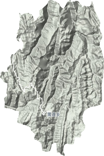 黄莲乡地形地图