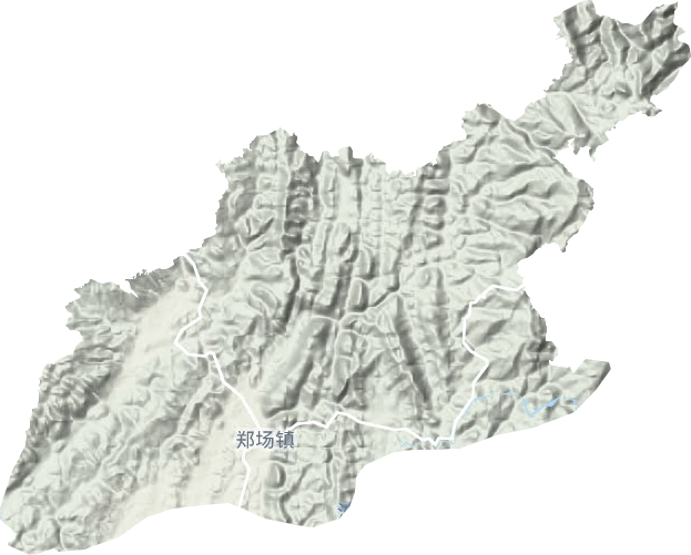 郑场镇地形地图
