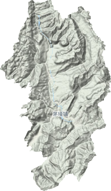 茅垭镇地形地图