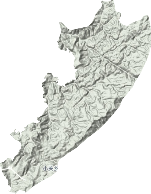小关乡地形地图
