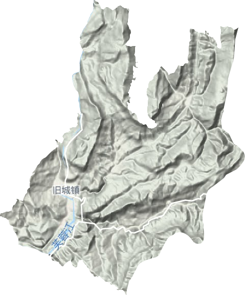 旧城镇地形地图