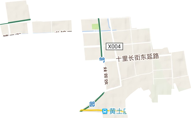 霍营街道地形地图